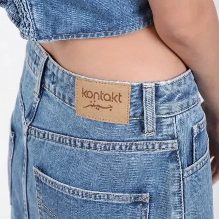 Jupe maxi femme en jeans - MAHA - KONTAKT
