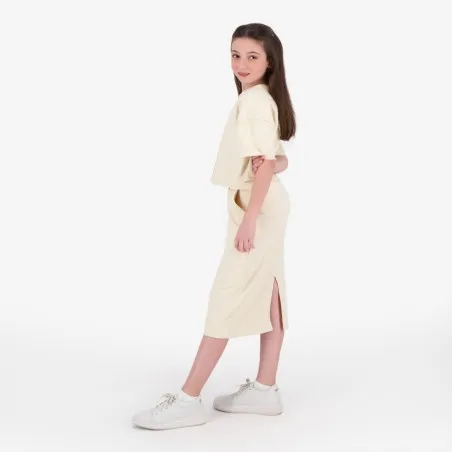 Jupe maxi fille avec bande à la taille croisée - KONTAKT