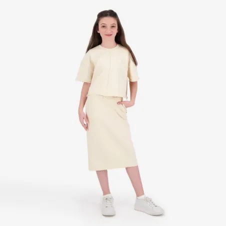 Jupe maxi fille avec bande à la taille croisée - KONTAKT
