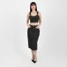 Jupe midi femme effet cuir- MIRA - KONTAKT