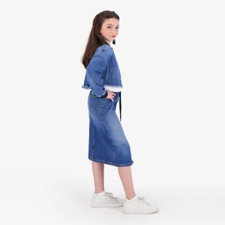 Jupe midi fille en jeans - KONTAKT