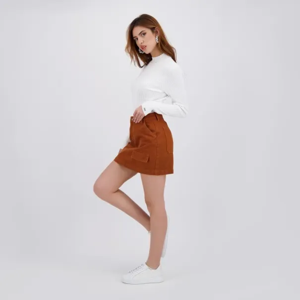 Jupe mini femme avec poche à rabat - MARAM - KONTAKT