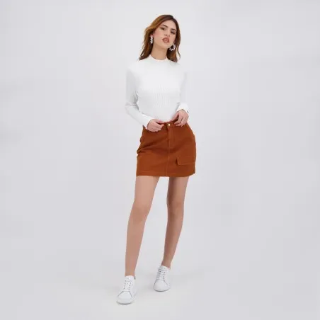 Jupe mini femme avec poche à rabat - MARAM - KONTAKT