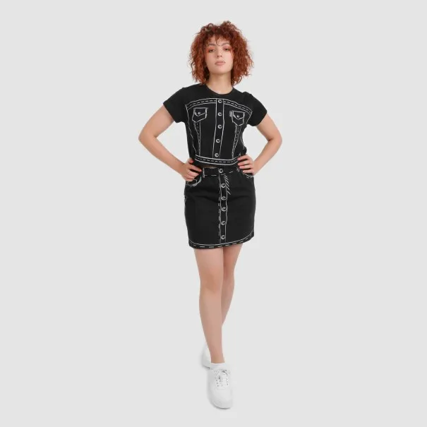 Jupe mini femme CROQUIS DENIM - KONTAKT