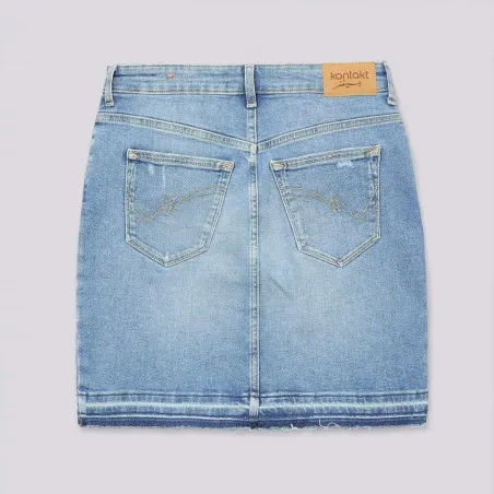 Jupe mini femme en jeans- MINA - KONTAKT