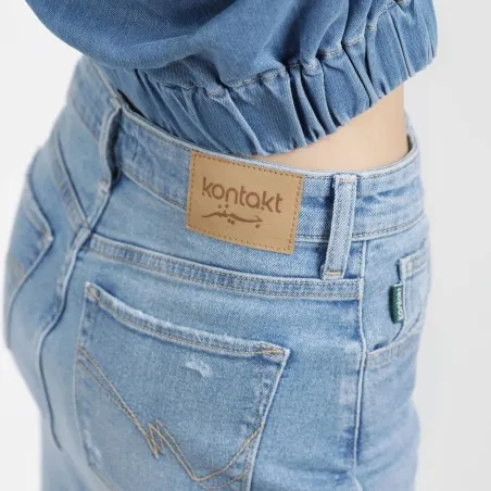 Jupe mini femme en jeans- MINA - KONTAKT