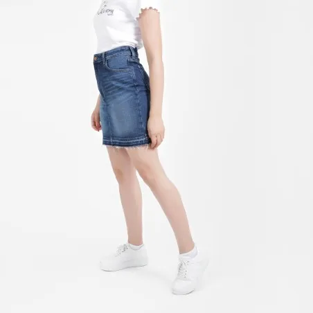 Jupe mini femme en jeans- MINA - KONTAKT