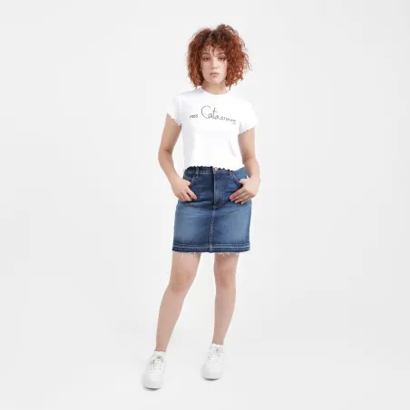 Jupe mini femme en jeans- MINA - KONTAKT