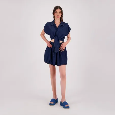 Jupe mini fluide femme en jeans - TALINE - KONTAKT