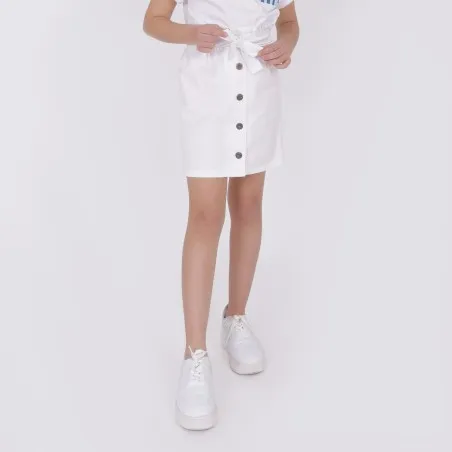 Jupe paperbag fille courte - KONTAKT