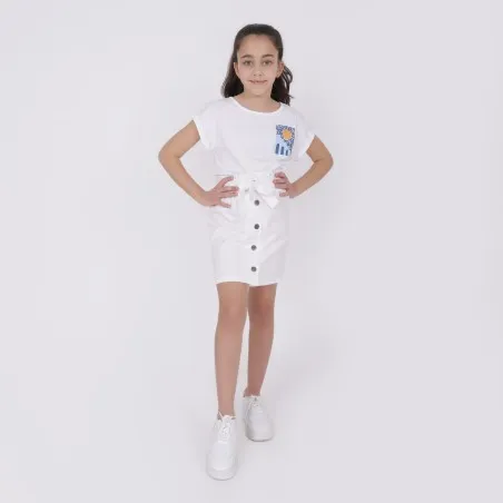 Jupe paperbag fille courte - KONTAKT