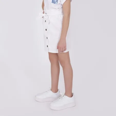 Jupe paperbag fille courte - KONTAKT