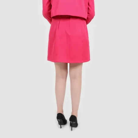 Jupe tailleur femme avec fentes côté en chaine et trame - KONTAKT