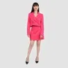 Jupe tailleur femme avec fentes côté en chaine et trame - KONTAKT