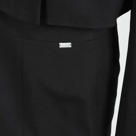 Jupe tailleur femme avec fentes côté en chaine et trame - KONTAKT