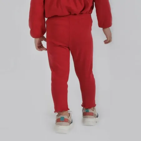 Legging côtelé bébé avec cordon décoratif - KONTAKT