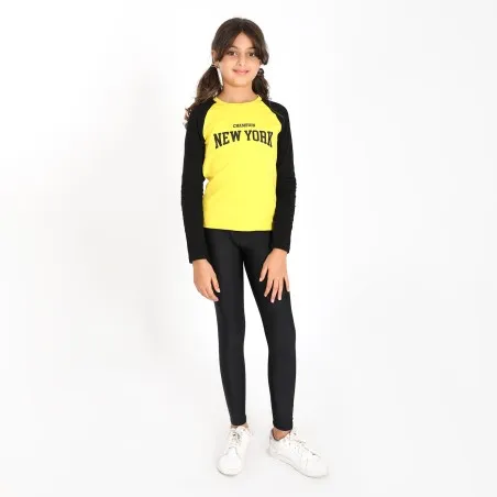 Legging de sport fille avec logo - KONTAKT