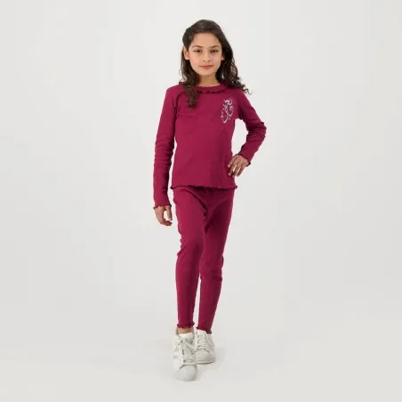 Legging fille côtelé bord franc - KONTAKT