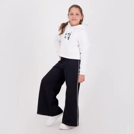 Jogger wide leg fille avec piping - KONTAKT