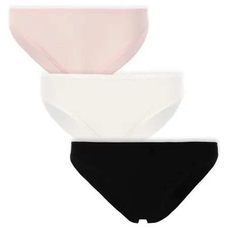 Lot de 3 slips femme en coton stretch - KONTAKT