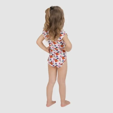 Maillot de bain bébé avec volant imprimé FLEUR - KONTAKT