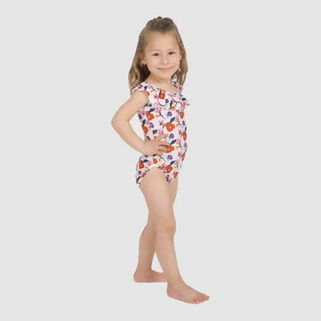 Maillot de bain bébé avec volant imprimé FLEUR - KONTAKT