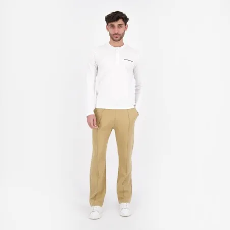 Pantalon chino homme en piqué jambe droite - KONTAKT