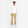 Pantalon chino homme en piqué jambe droite - KONTAKT
