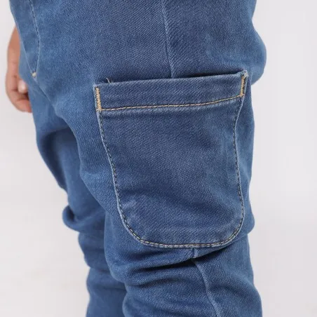Pantalon cargo bébé en jeans - KONTAKT