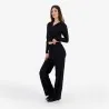Pantalon côtelé femme wide leg - KONTAKT