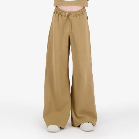 Pantalon côtelé fille wide leg - KONTAKT