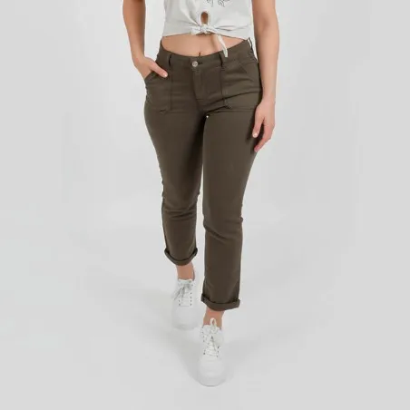 Pantalon slim femme avec poches plaquées - KONTAKT
