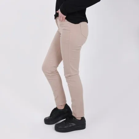 Pantalon slim femme taille haute - KONTAKT