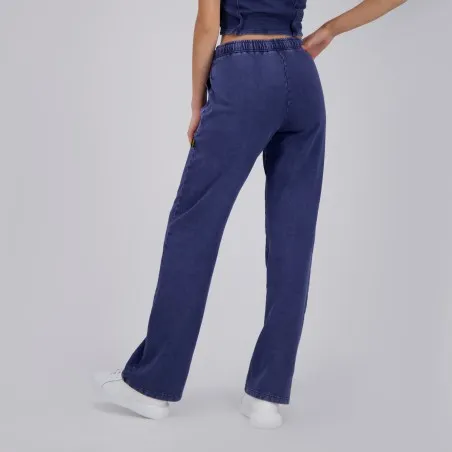 Jogger délavé jambe droite femme avec poches plaquées - KONTAKT
