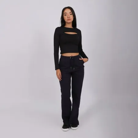 Jogger flare femme avec fente coté - KONTAKT