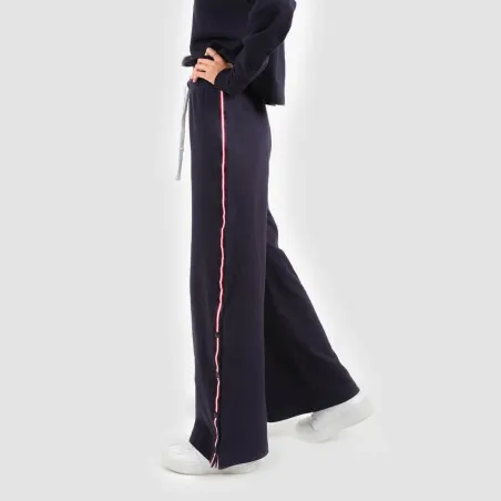 Jogger wide leg femme avec boutons pression - KONTAKT
