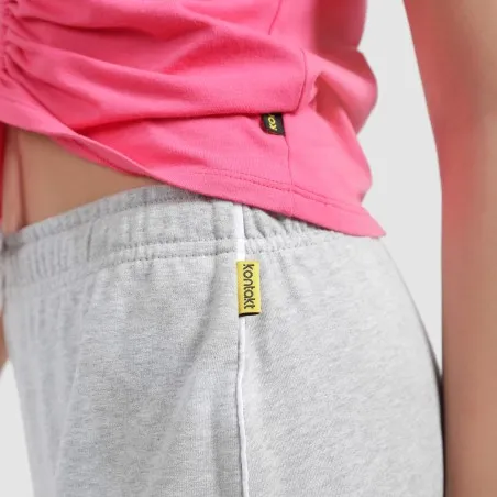 Jogger wide leg fille avec piping - KONTAKT