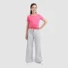 Jogger wide leg fille avec piping - KONTAKT