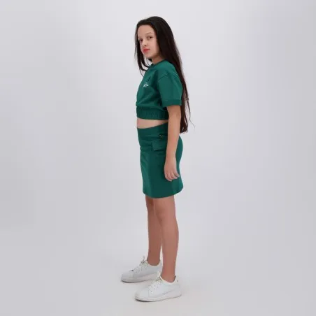 Jupe cargo fille en molleton - KONTAKT