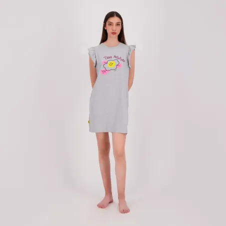 Robe de pyjama femme avec volant - KONTAKT