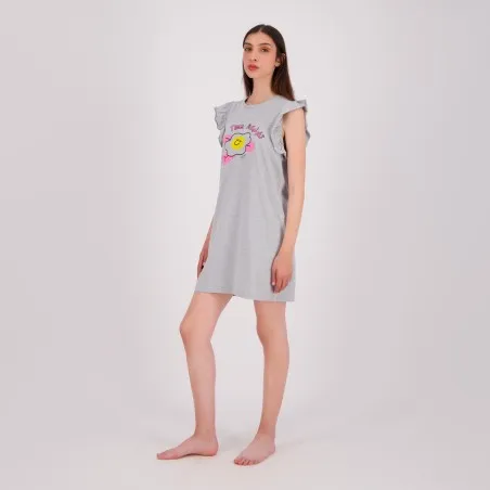 Robe de pyjama femme avec volant - KONTAKT