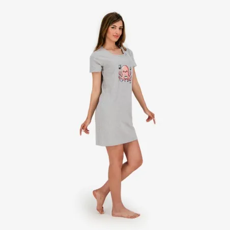 Robe de pyjama femme manches courtes OCTOPUS - KONTAKT