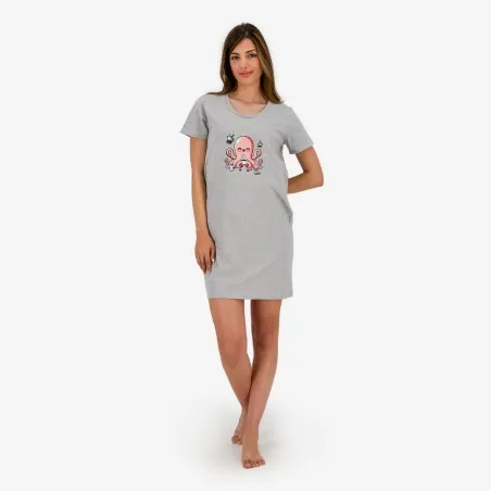Robe de pyjama femme manches courtes OCTOPUS - KONTAKT