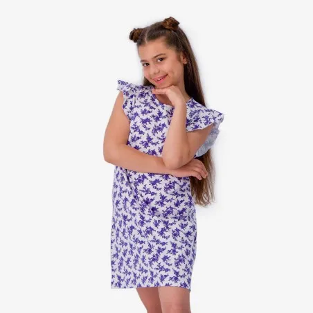 Robe de pyjama fille avec volant - KONTAKT