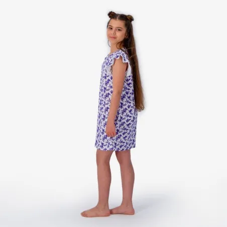 Robe de pyjama fille avec volant - KONTAKT