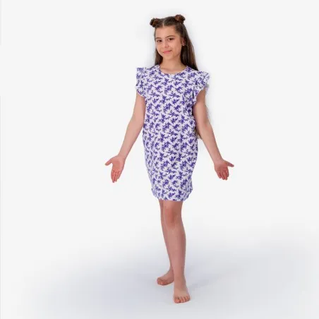 Robe de pyjama fille avec volant - KONTAKT
