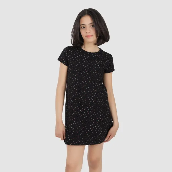 Robe de pyjama fille imprimé fleur - KONTAKT