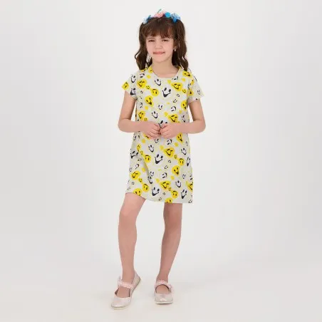 Robe de pyjama fille imprimé smiley - KONTAKT