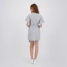 Robe femme manches courtes avec ceinture à la taille - KONTAKT