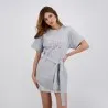 Robe femme manches courtes avec ceinture à la taille - KONTAKT